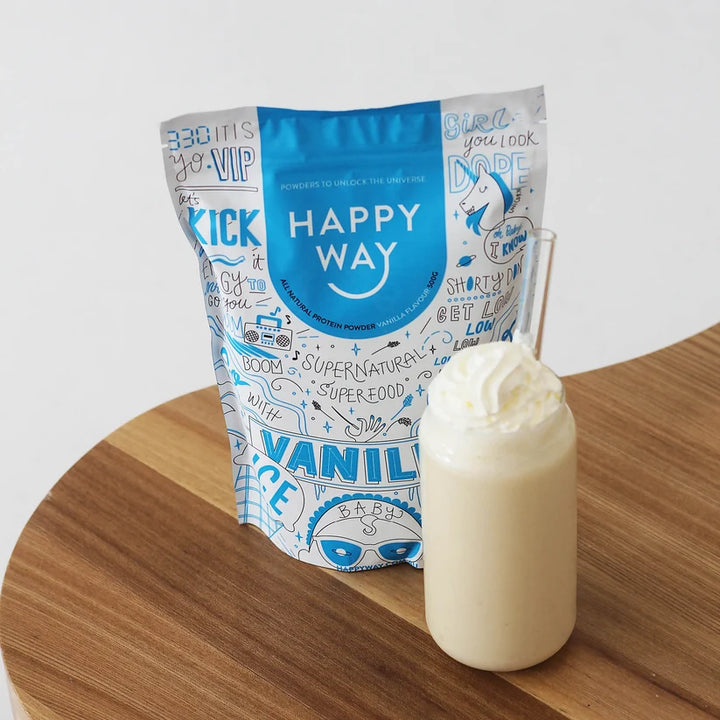 HAPPYWAY - Whey Protein Powder, Vanilla Flavour