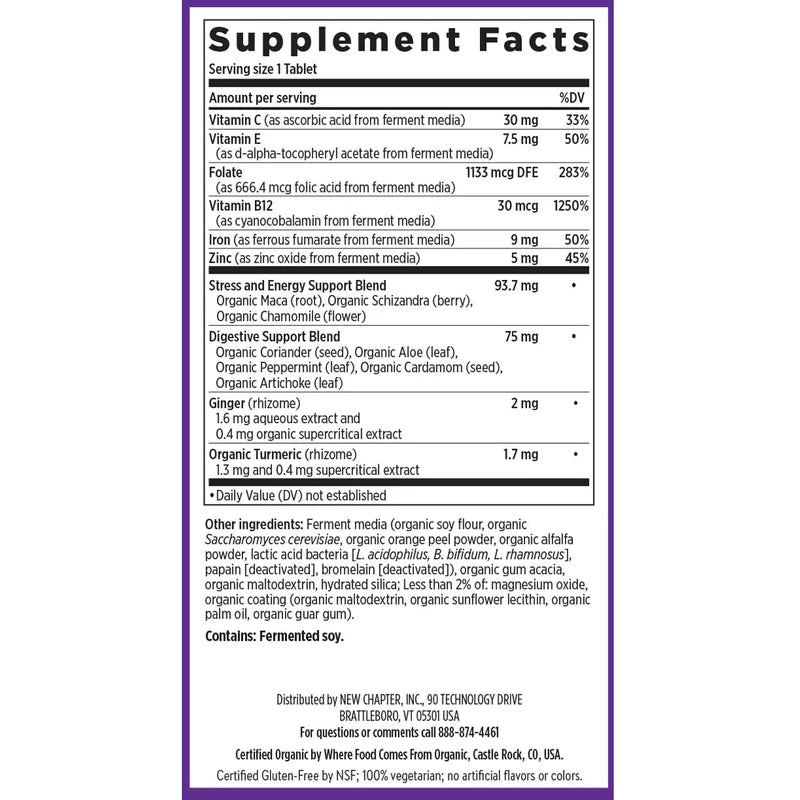 New Chapter® Fermented Iron Complex