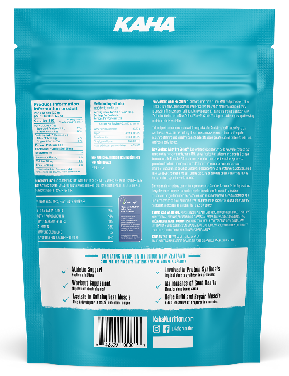 Kaha New Zealand Whey Concentrate, Natural