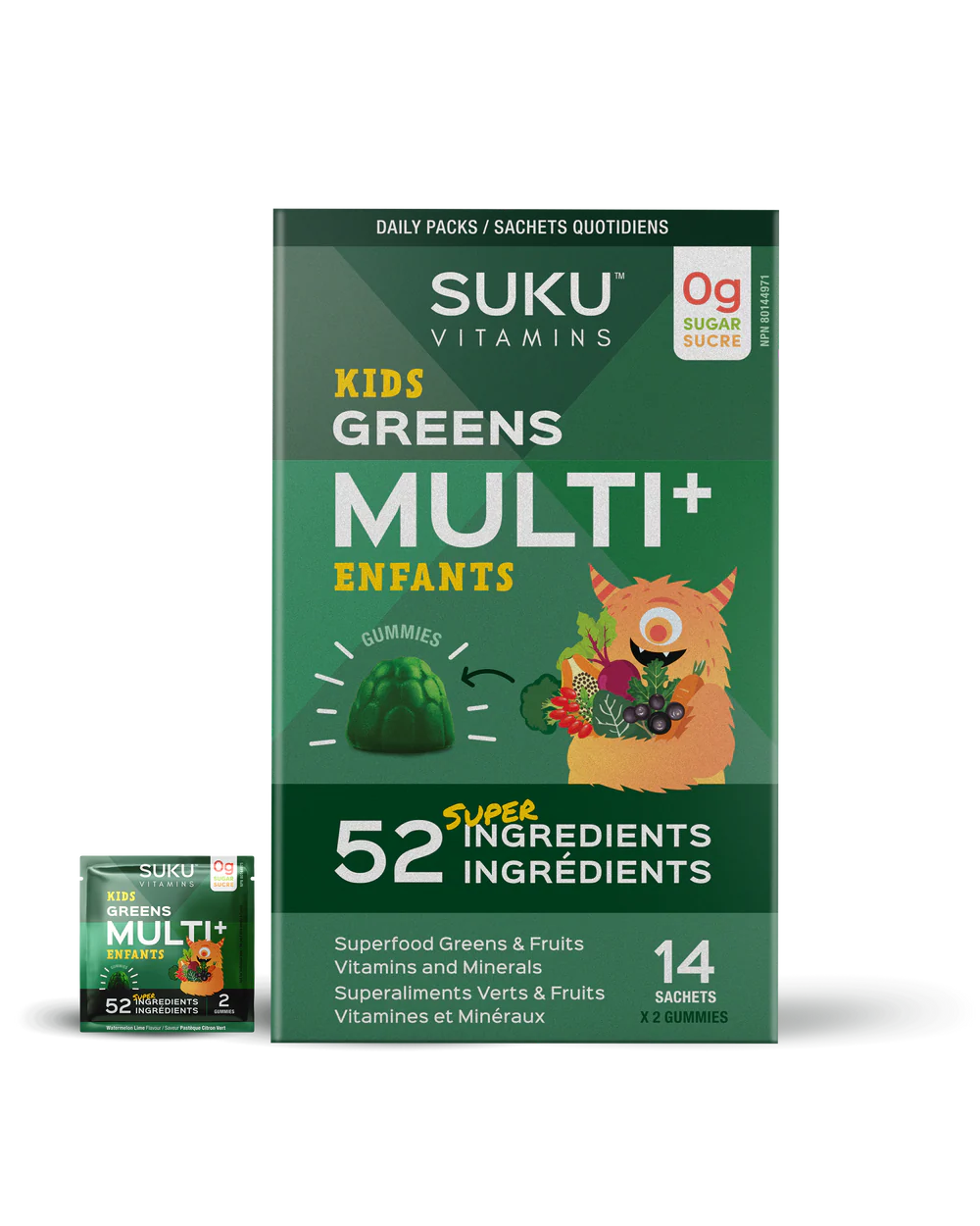 Suku Kids Greens Multi+ Sachets