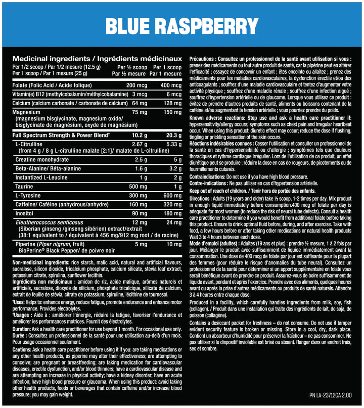 Mutant ALL-IN Full-Dose Pre-Workout, Blue Raspberry