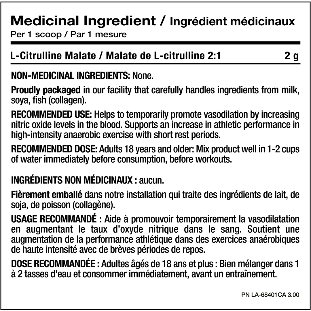 PVL Gold Citrulline Gold (Malate 2:1) 100% Pure