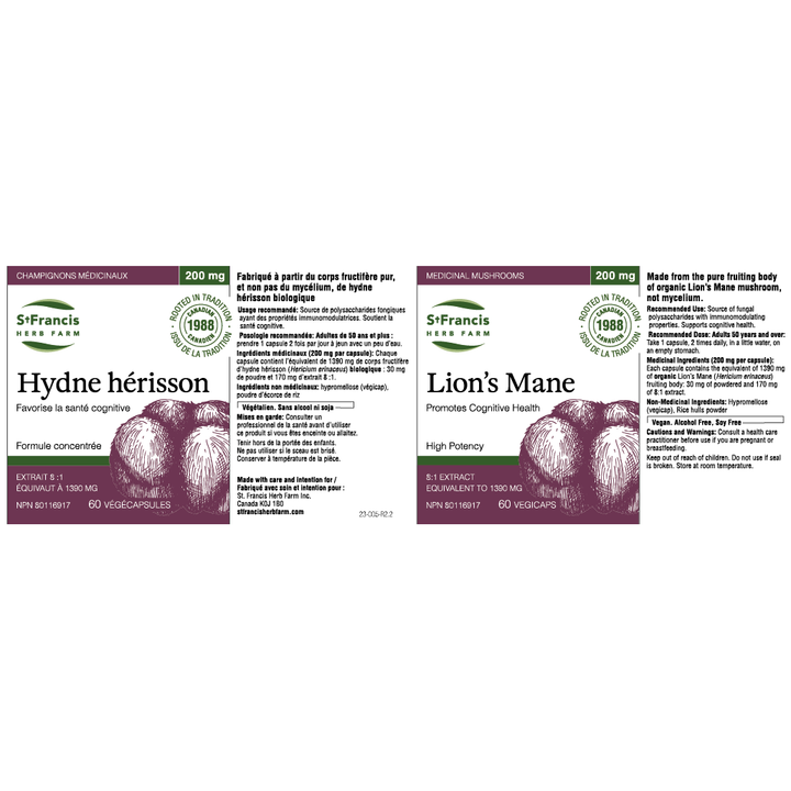 St. Francis Herb Farm Lion’s Mane | Cognitive & Immune Support