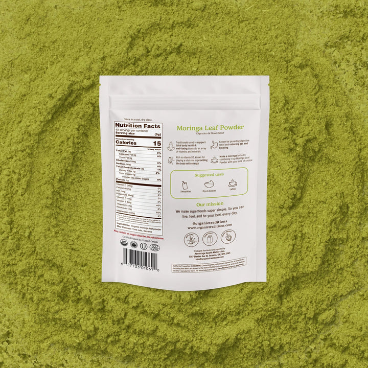Organic Traditions Moringa Leaf Powder