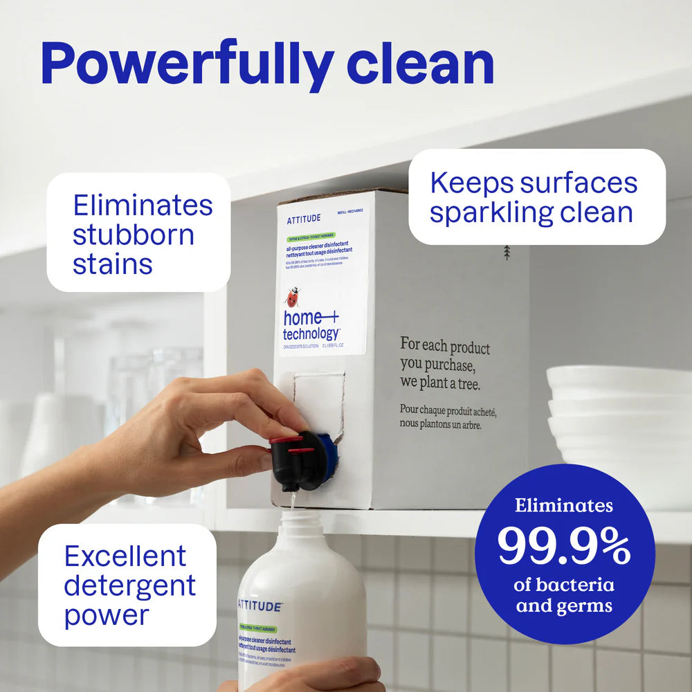 Attitude All Purpose Cleaner Disinfectant, Unscented