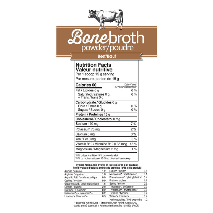 Prairie Naturals Bone Broth Powder Beef 150g