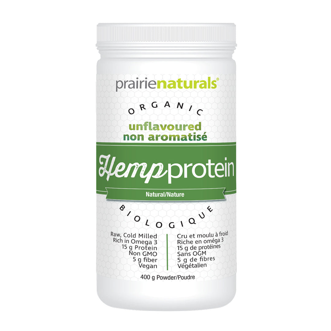 LIQUIDATION - Prairie Naturals Hemp Protein Unflavoured 400g - FINAL SALE***
