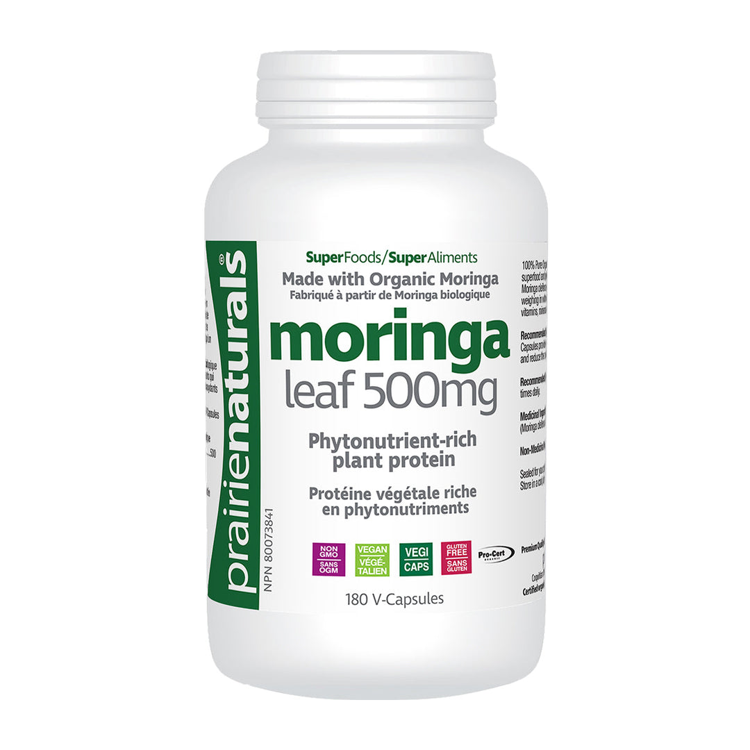 Prairie Naturals Moringa Leaf 500mg 180 V-Capsules