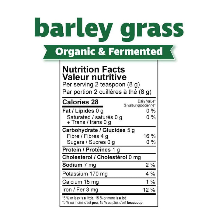 Prairie Naturals Organic Fermented Barley Grass Powder 150g