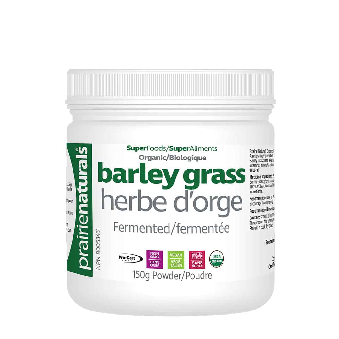 Prairie Naturals Organic Fermented Barley Grass Powder 150g