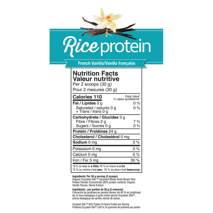 Prairie Naturals Rice Protein French Vanilla 360g