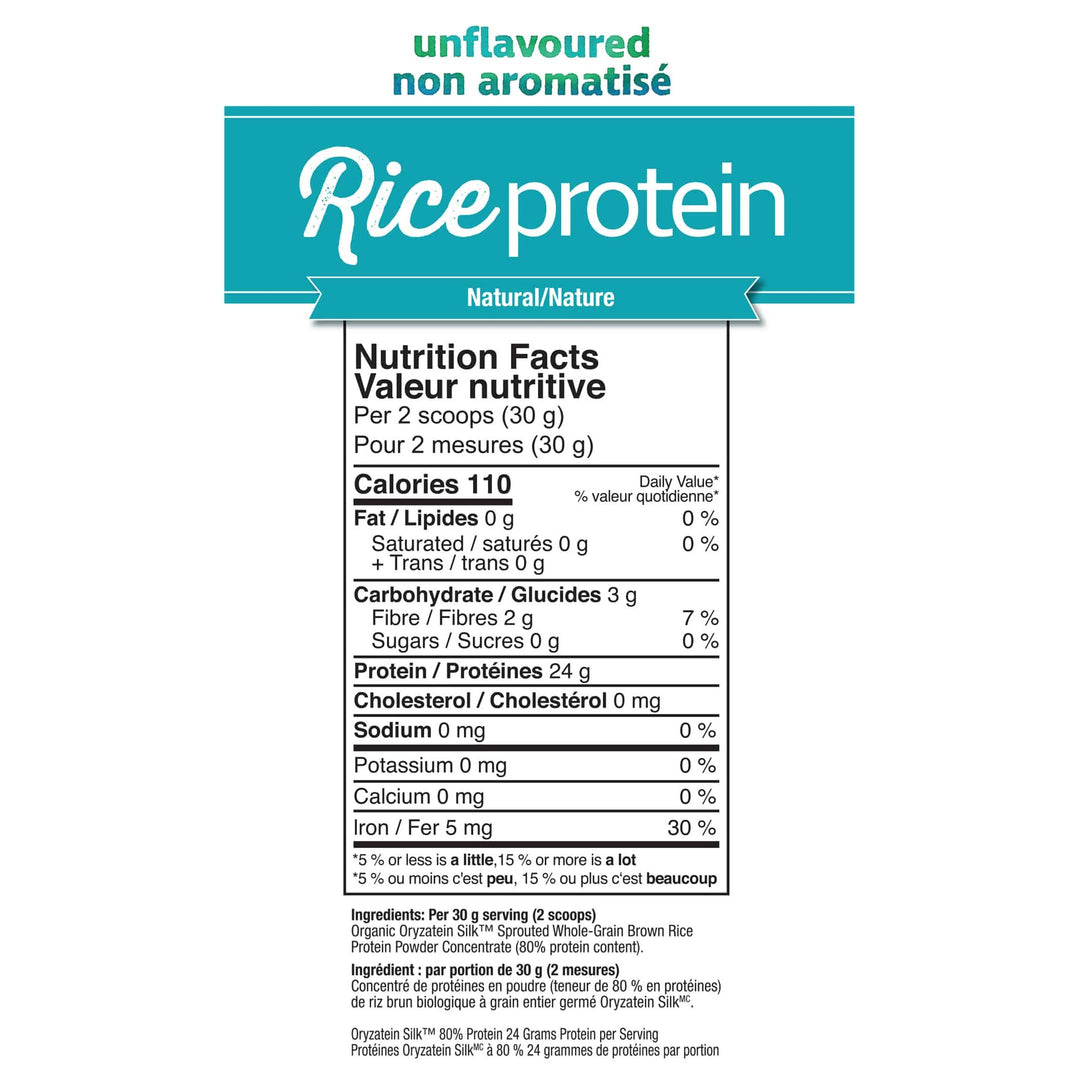 Prairie Naturals Rice Protein Unflavoured 360g