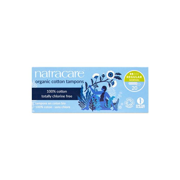 Natracare® Regular Non-Applicator Organic Cotton Tampons