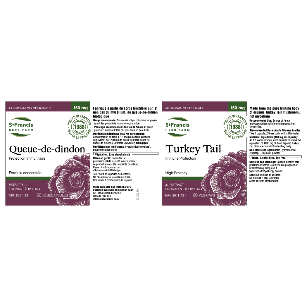 St. Francis Herb Farm Turkey Tail | Organic 8:1 High-Potency Extract