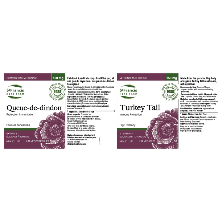 St. Francis Herb Farm Turkey Tail | Organic 8:1 High-Potency Extract