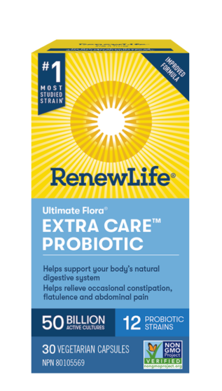 RenewLife Ultimate Flora® Extra Care™ Probiotic, 50 Billion Active Cultures
