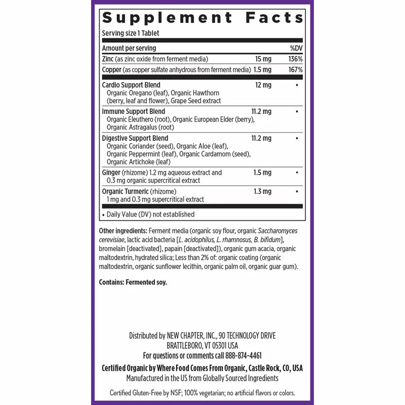 New Chapter® Fermented Zinc Complex