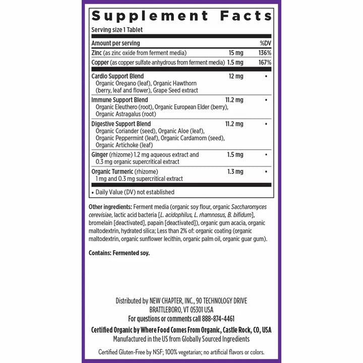 New Chapter® Fermented Zinc Complex