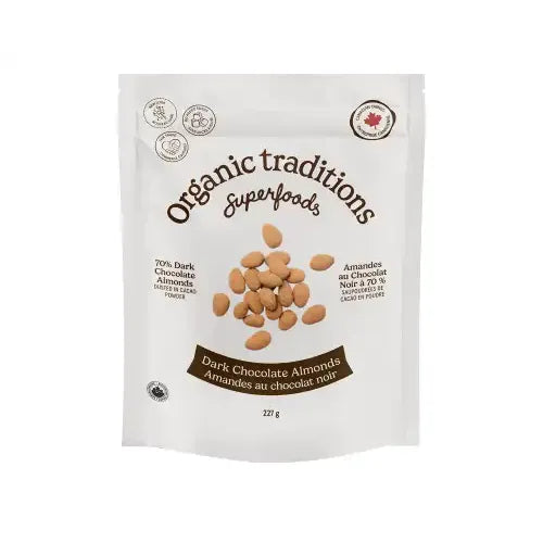 Organic Traditions Dark Chocolate Almonds