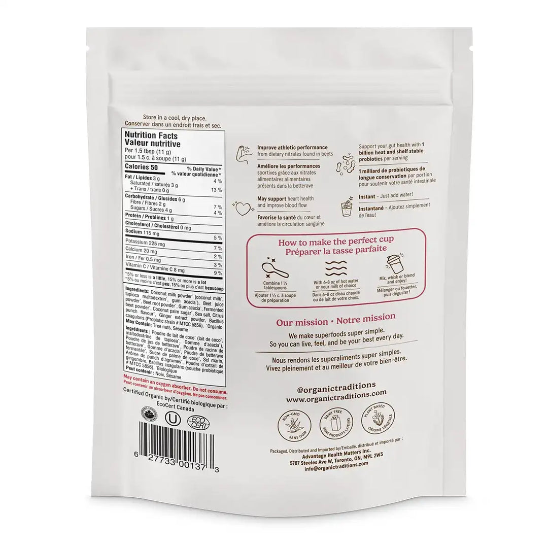 Organic Traditions Beet Latte