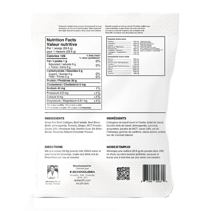 Schinoussa Grass-Fed NZ Beef Protein Chocolate | 30g Protein – 910g