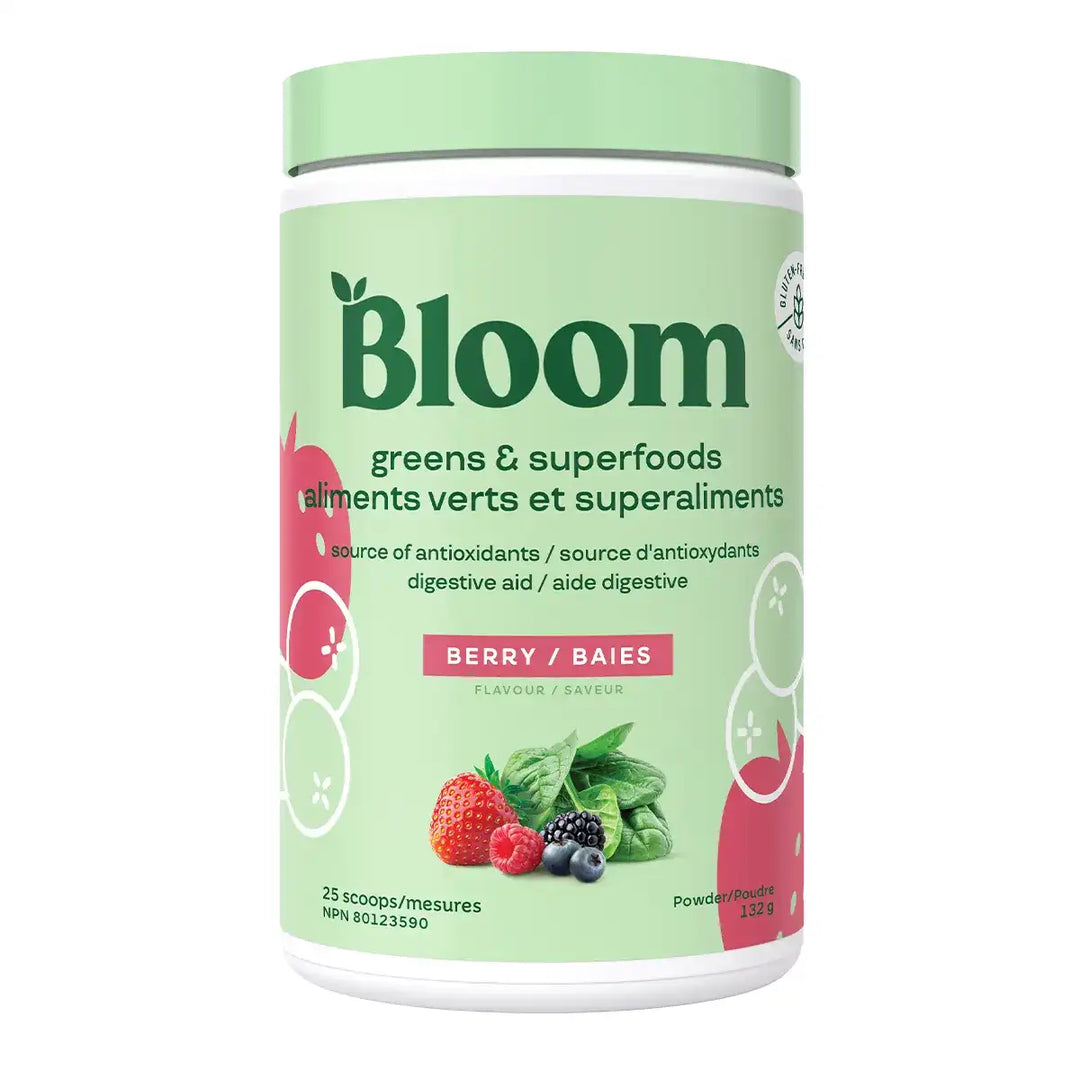 Bloom Greens And Superfoods Powder Berry Flavour