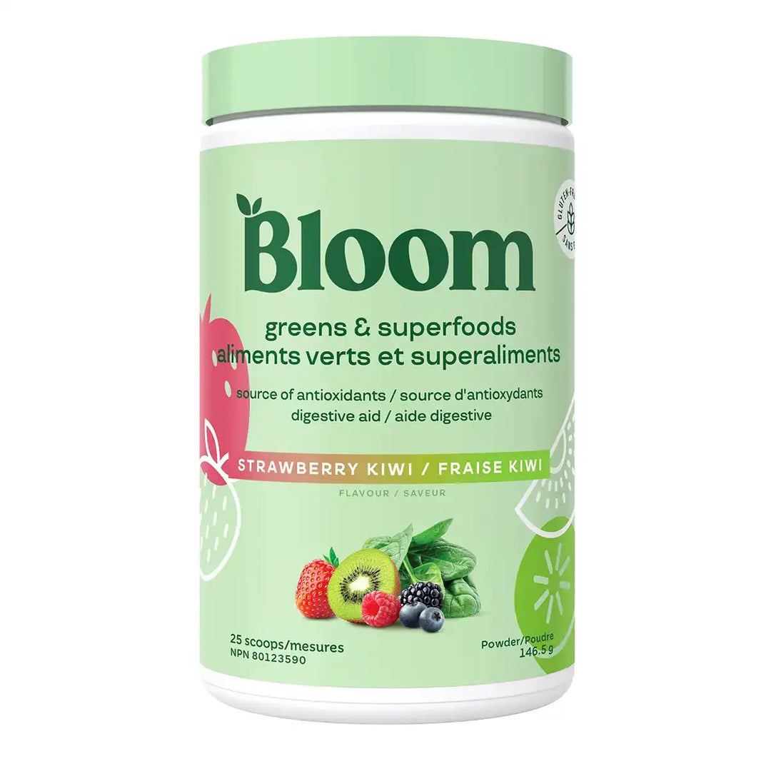 Bloom Greens And Superfoods Powder Strawberry Kiwi Flavour