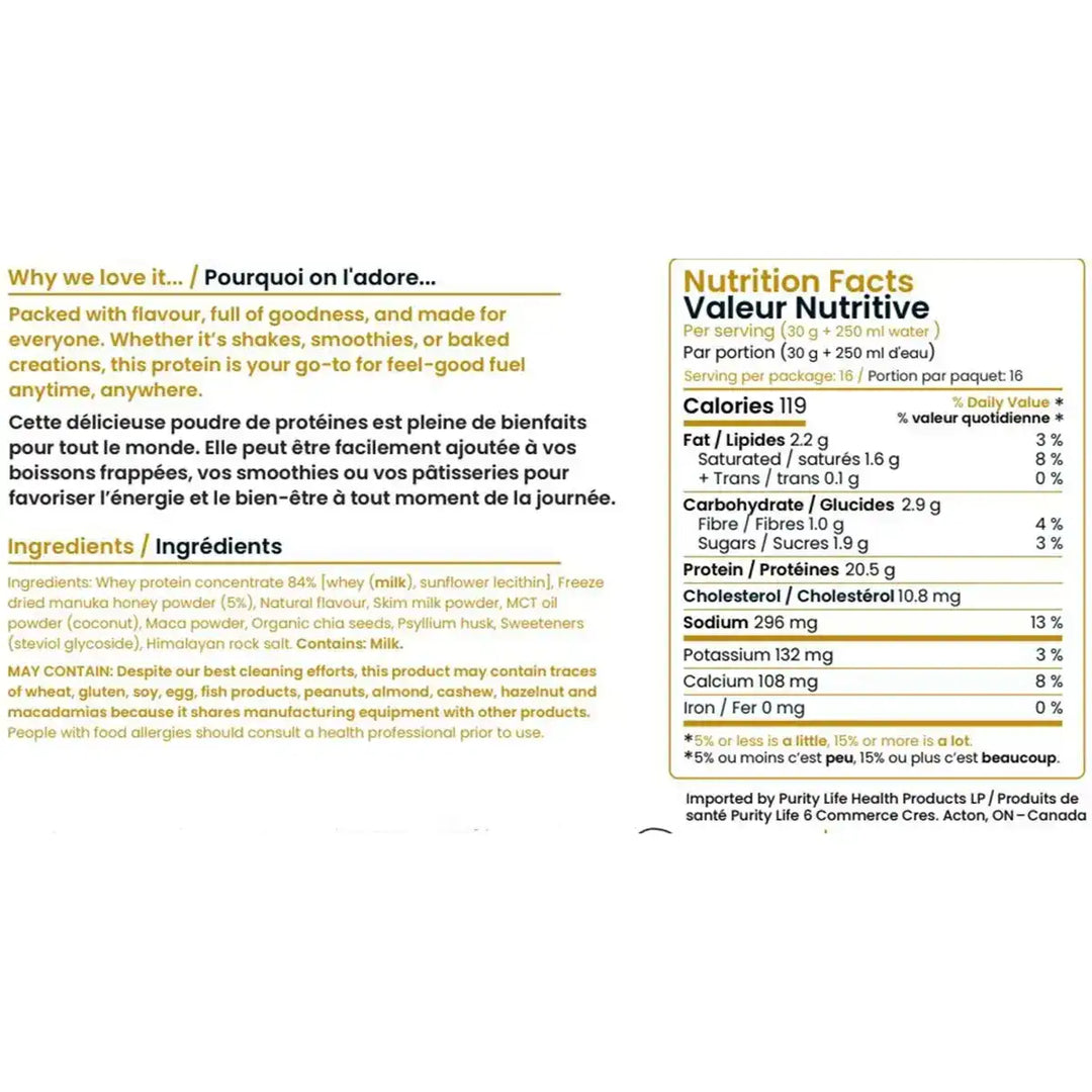 HAPPY WAY Manuka Honey Whey Protein Powder | 500 g