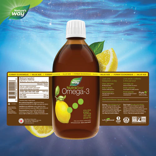 Nature's WayNutraSea® Omega -3 1250 mg Lemon Flavour