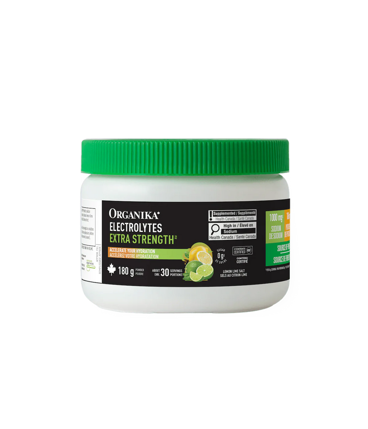 Organika® Electrolytes Extra Strength, Lemon Lime Salt