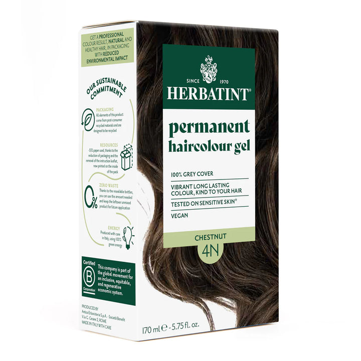Herbatint Permanent Haircolour Gel 4N Chestnut