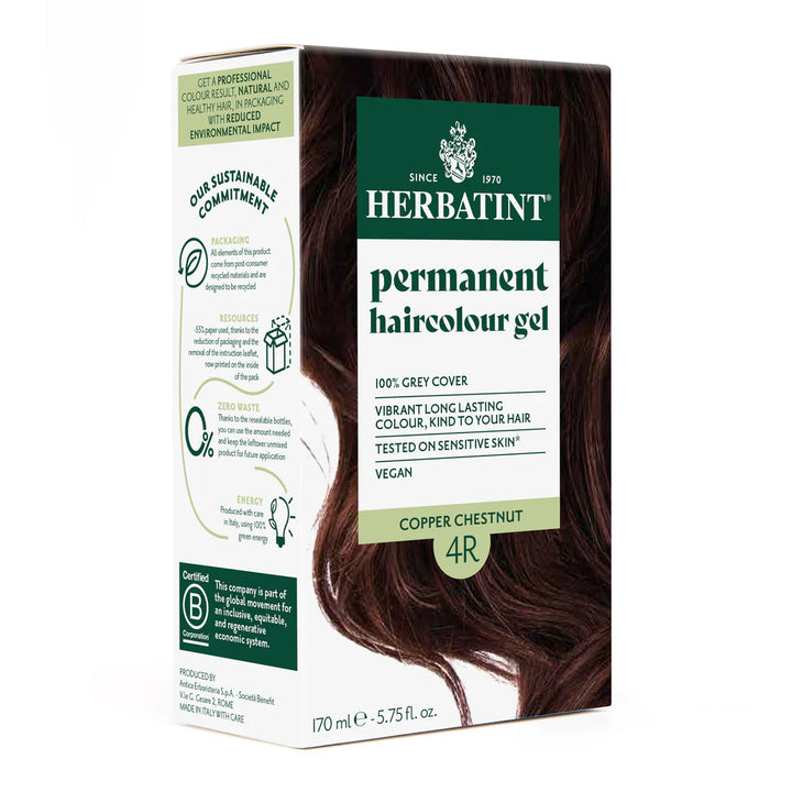 Herbatint Permanent Haircolour Gel 4R Copper Chestnut