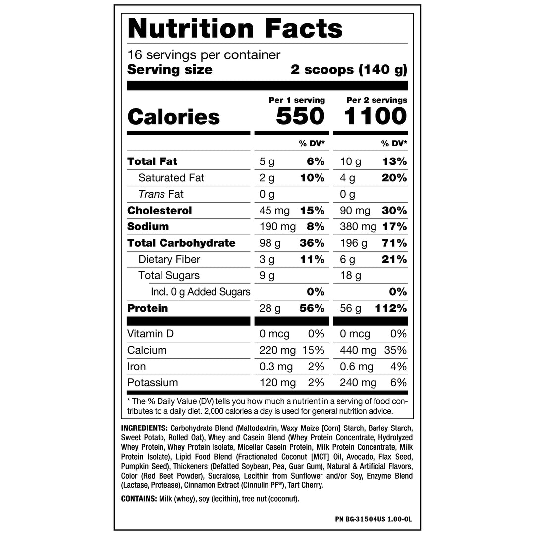 Mutant Mass Gainer Strawberry Banana