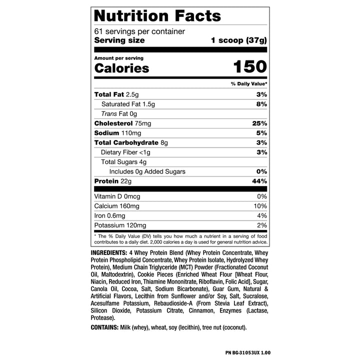 Mutant Whey Protein Cookies & Cream | 5 lbs