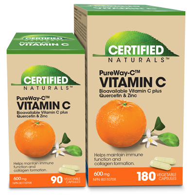 Certified Naturals™ PureWay-C™ Vitamin C 600 mg Plus Quercetin & Zinc