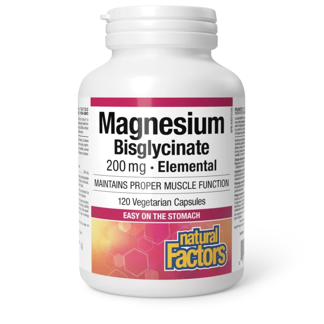 Bisglycinate de Magnésium Pur 200 mg Capsules Végétariennes
