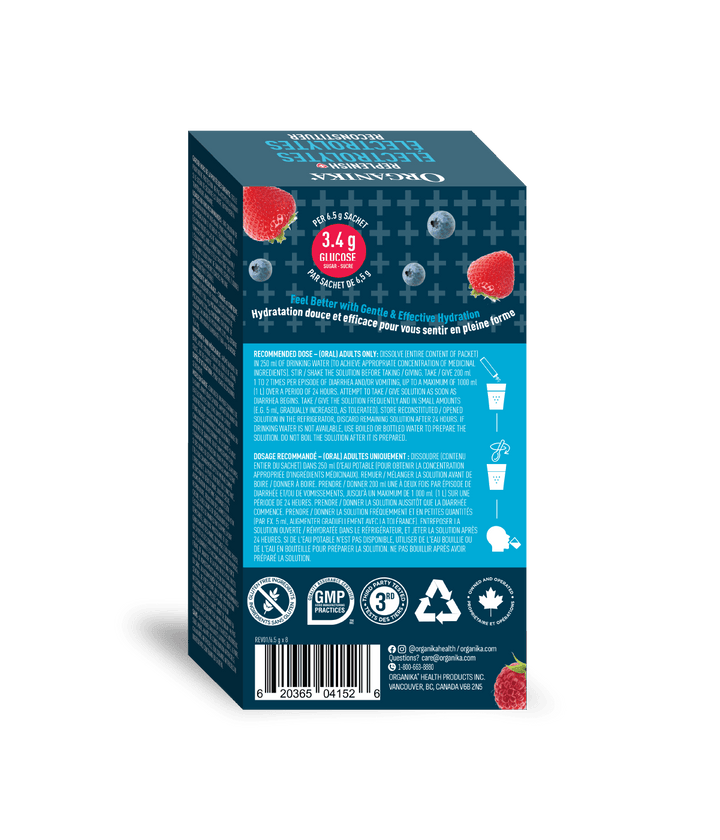 Organika Replenish Electrolytes, Berry Blast