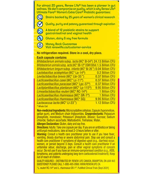 Renew Life® Ultimate Flora® Women’s Extra Care™ Probiotic