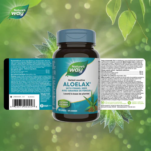 Nature's Way Aloelax® with Fennel Seed Vegetarian Capsules