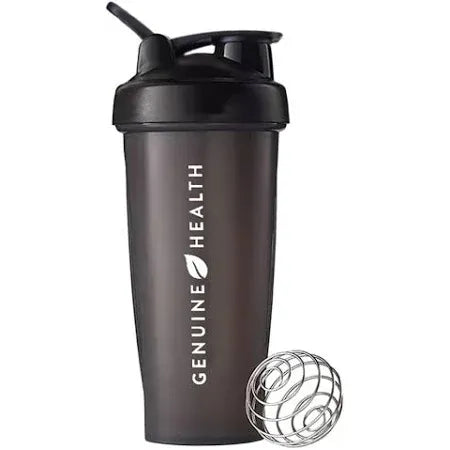 Genuine Health Black Shaker Bottle