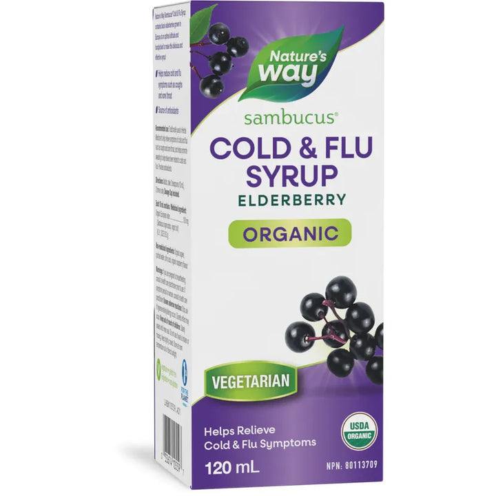 Nature's Way Organic Sambucus Cold and Flu Care Syrup