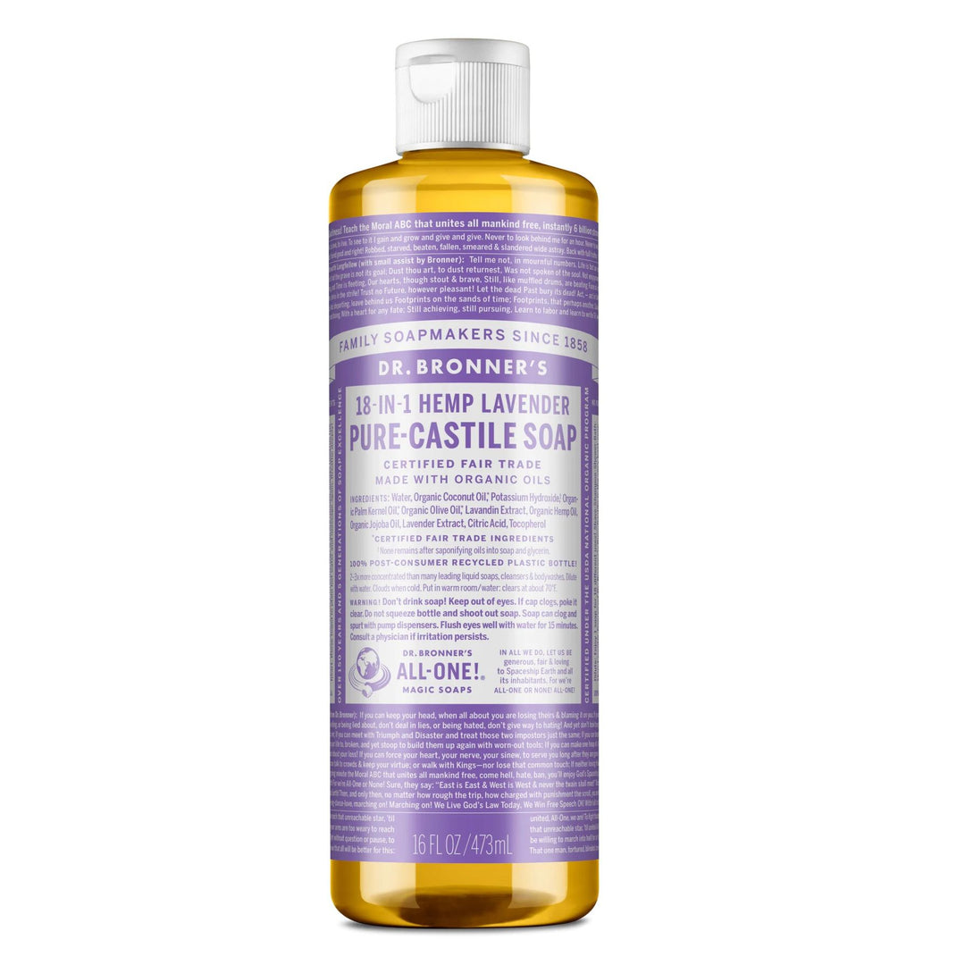 Dr. Bronner's Pure Castile Lavender Liquid Soap
