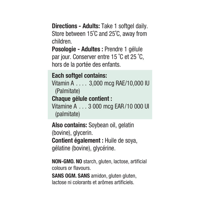 Jamieson Vitamin A 10,000 IU