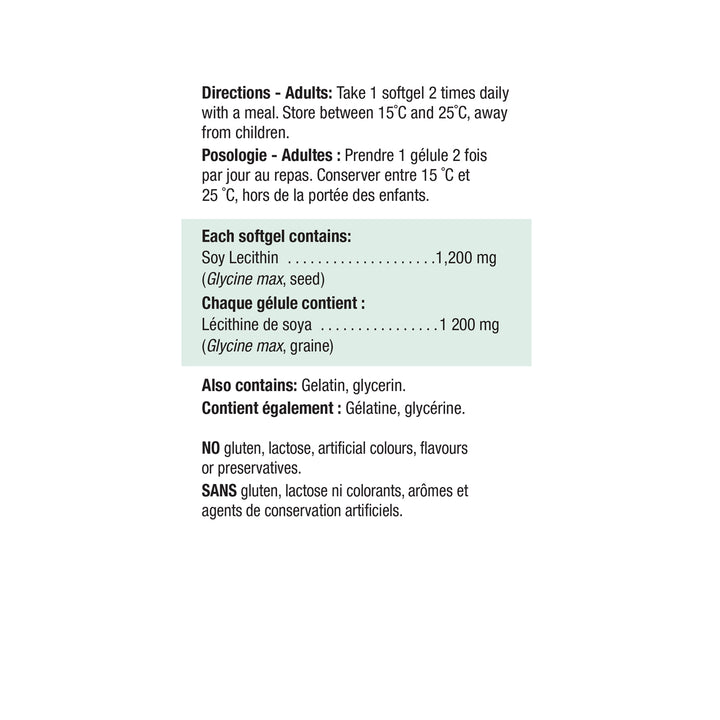 Jamieson Lecithin Softgels 1,200 mg