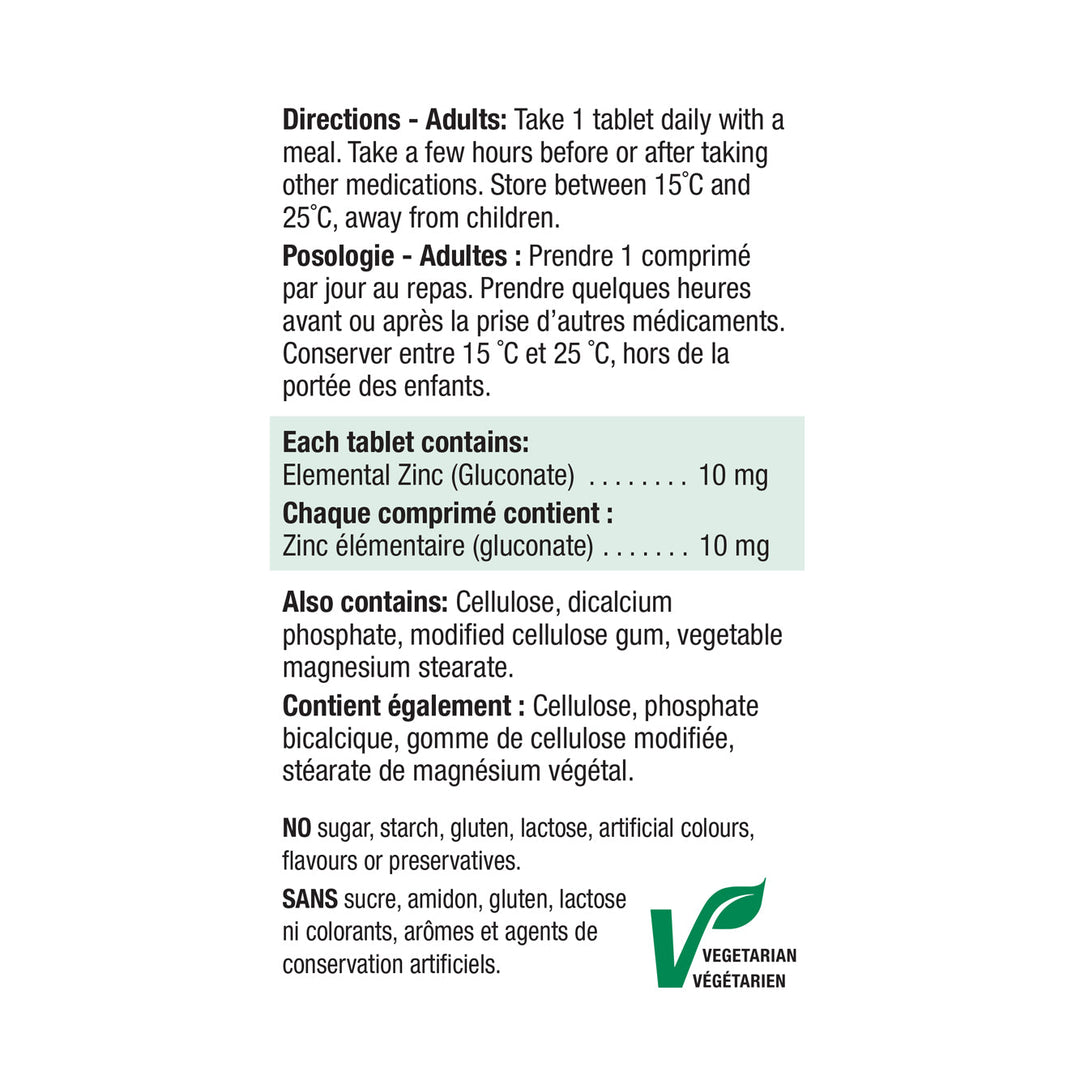 Jamieson Zinc 10 mg