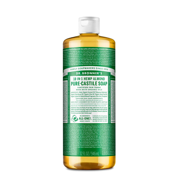 Dr. Bronner's  Pure Castile Almond Liquid Soap
