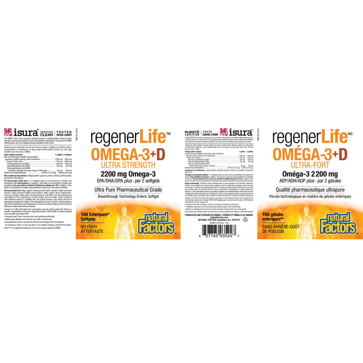RegenerLife OMEGA-3+D