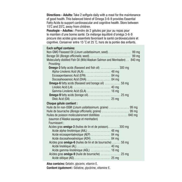 Jamieson Omega 3-6-9 1,200 mg