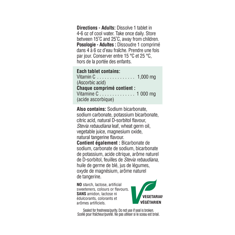 Jamieson Effervescent C 1,000 mg Orange
