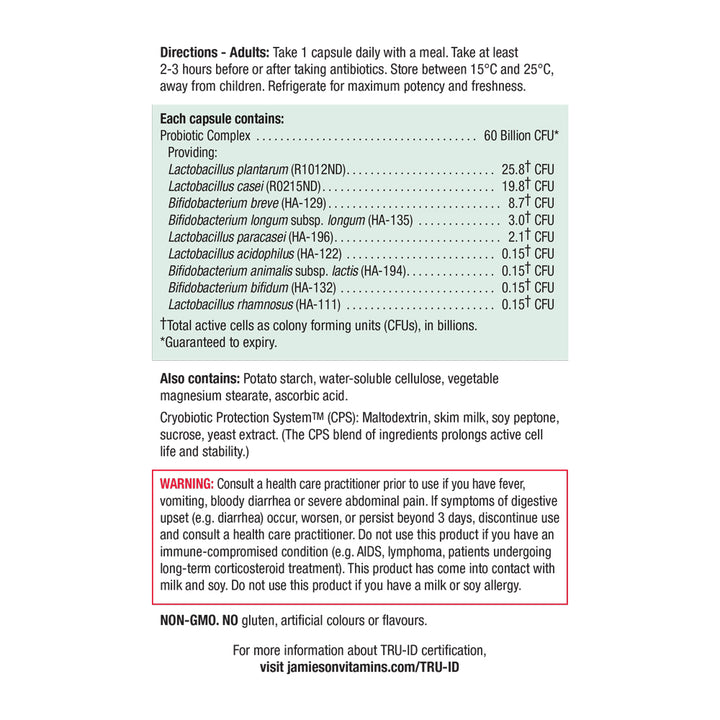 Jamieson 60 Billion Probiotic
